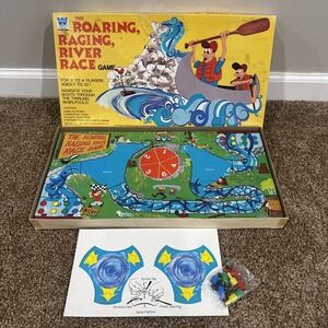 VTG The Roaring Raging River Race Game Whitman Board Game 1973 Western Publish